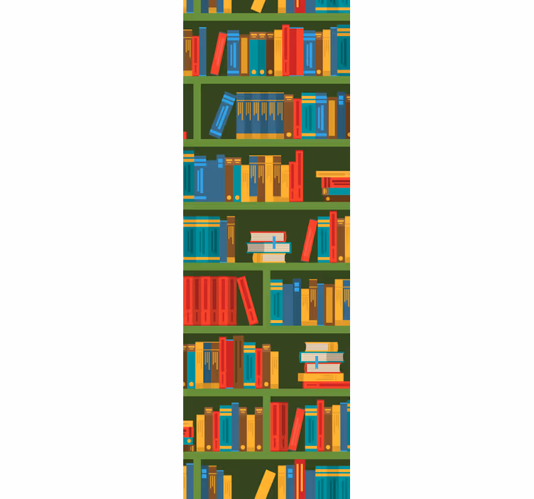 Rollo fenster büro im vintage grün bibliothek - TenStickers