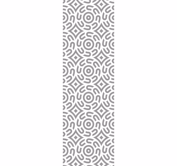 Rollo fenster esszimmer mit geometrischen spiralen - TenStickers