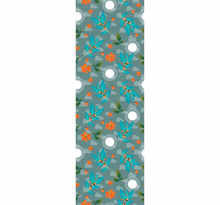 Rollo fenster esszimmer floral geometrisch - TenStickers