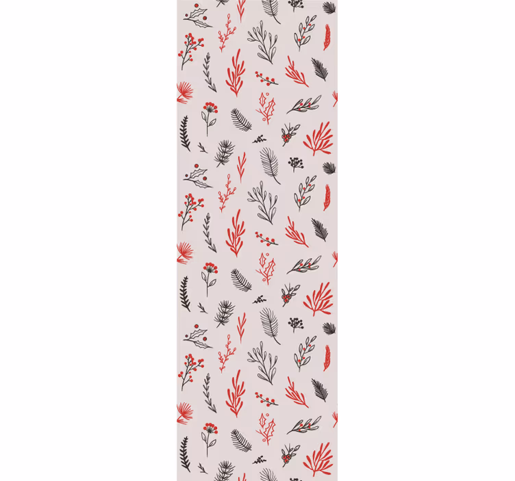 Rollo fenster küche mit pinken botanischen motiven - TenStickers