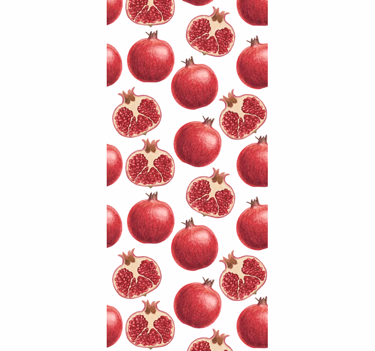 Rollo fenster küche granatapfel ernte - TenStickers