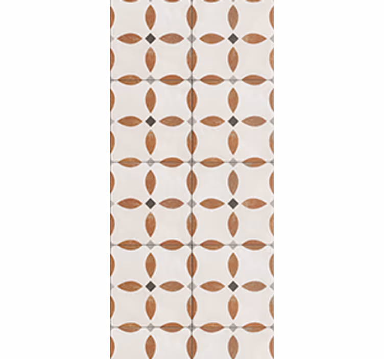 Rollo fenster küche mit beigem geometrischem muster - TenStickers