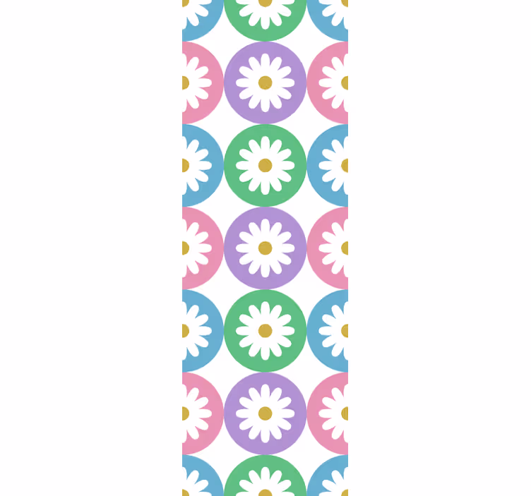 Rollo fenster küche mit gänseblümchen-muster - TenStickers