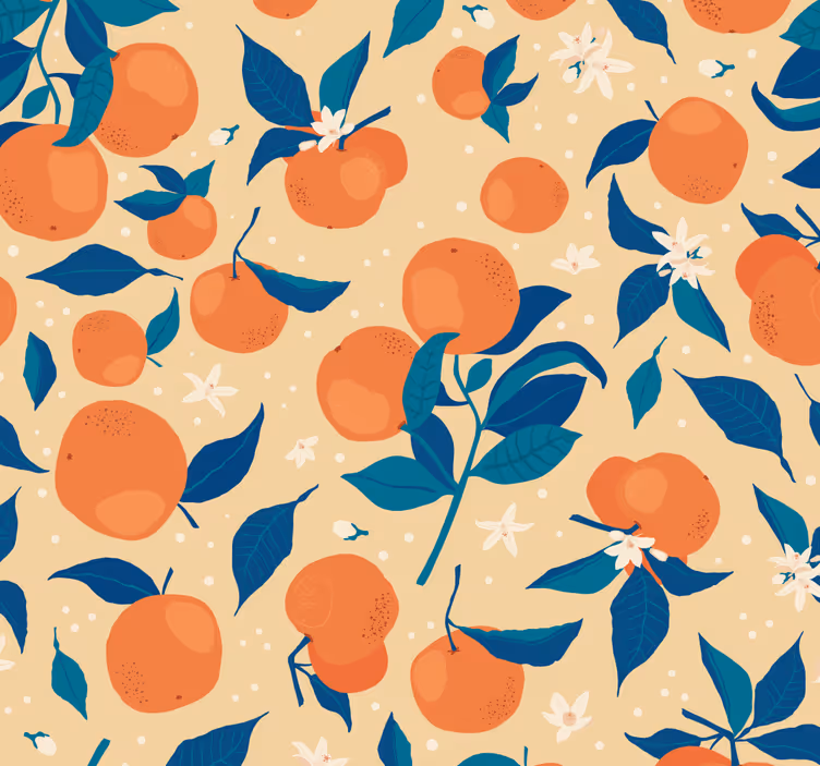 Rollo fenster küche orangenblüte - TenStickers