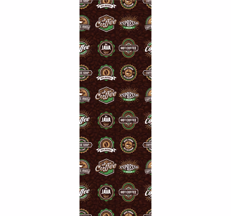Rollo fenster küche mit kaffeemuster - TenStickers
