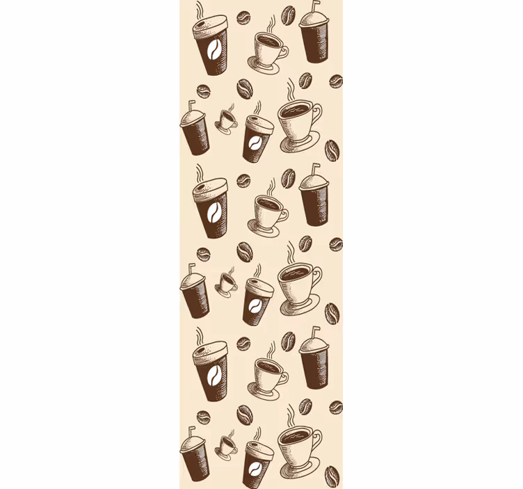 Rollo fenster küche mit kaffeemotiv design - TenStickers