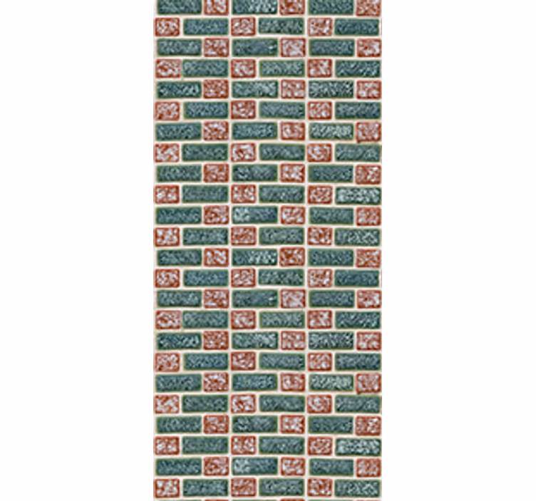 Rollo fenster küche einfache ziegeloptik - TenStickers