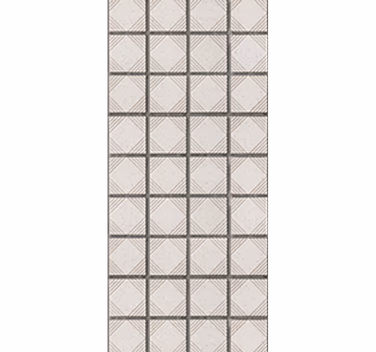 Rollo fenster küche weiße minimalistische fliesen - TenStickers