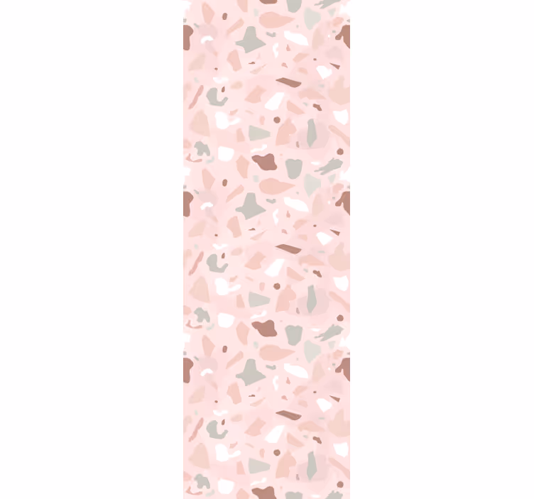 Rollo fenster küche mit pinken terrazzo-muster - TenStickers