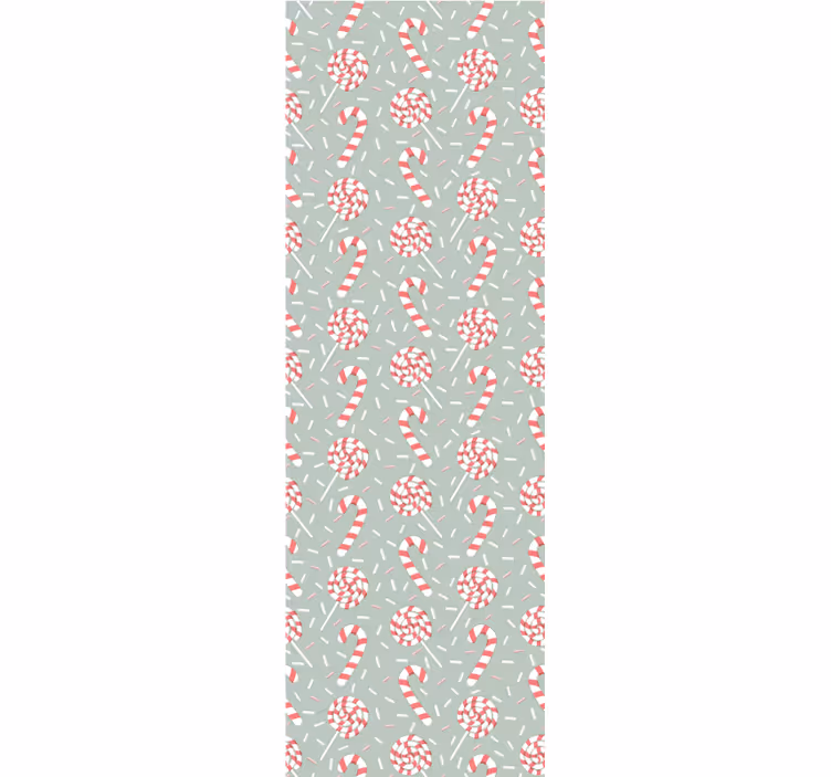 Rollo fenster küche rote weihnachtsbonbons - TenStickers