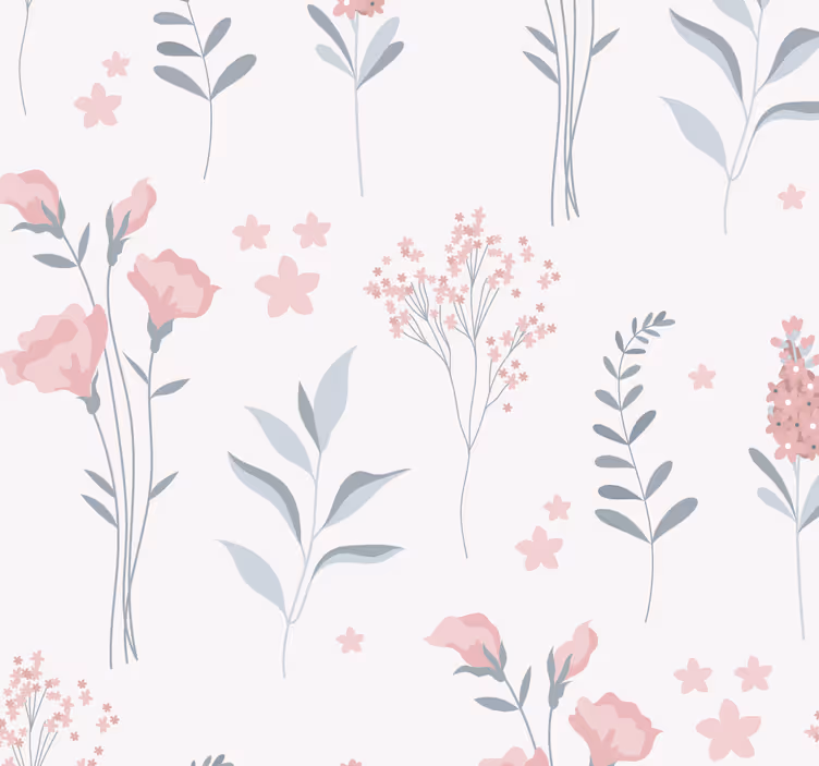 Rollo fenster küche mit rosa blütenmotiven - TenStickers