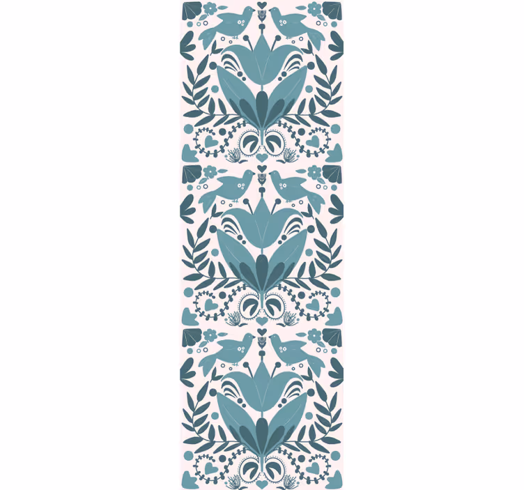 Rollo fenster küche mit blauem vogelmotiv - TenStickers