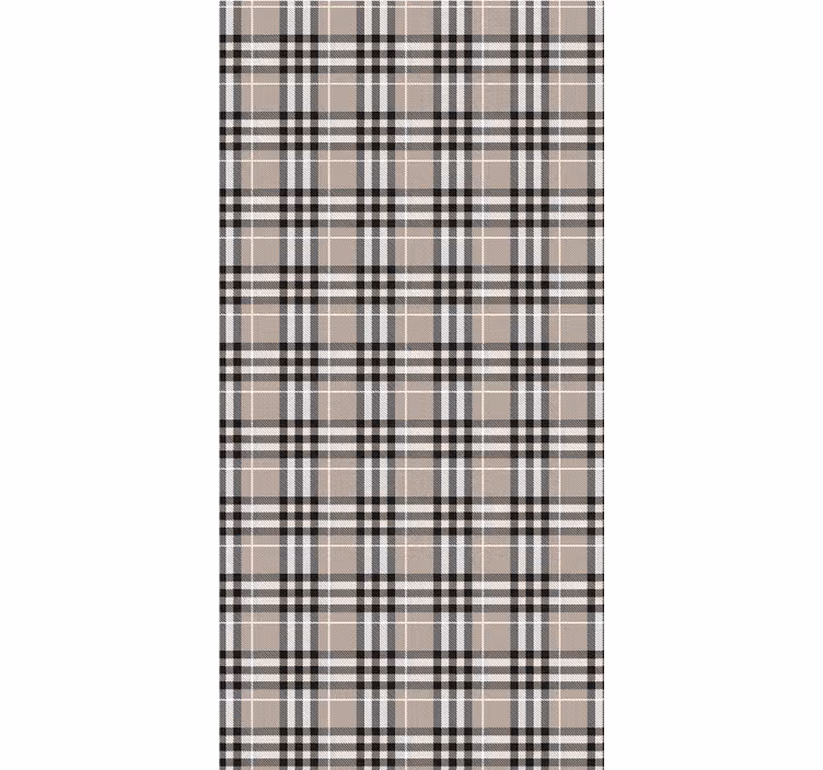 Rollo fenster küche im traditionellen grauen schottenmuster - TenStickers