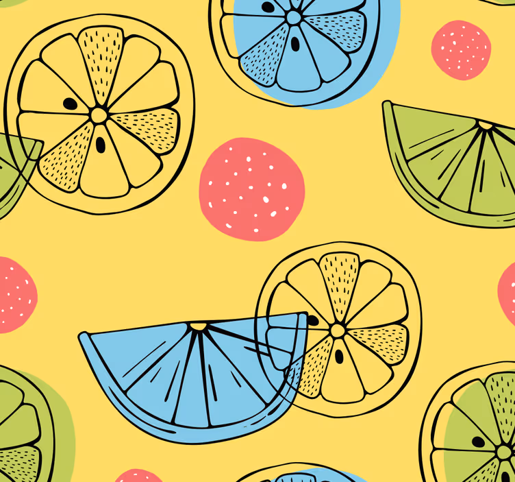 Rollo fenster küche zitrusfrüchte - TenStickers