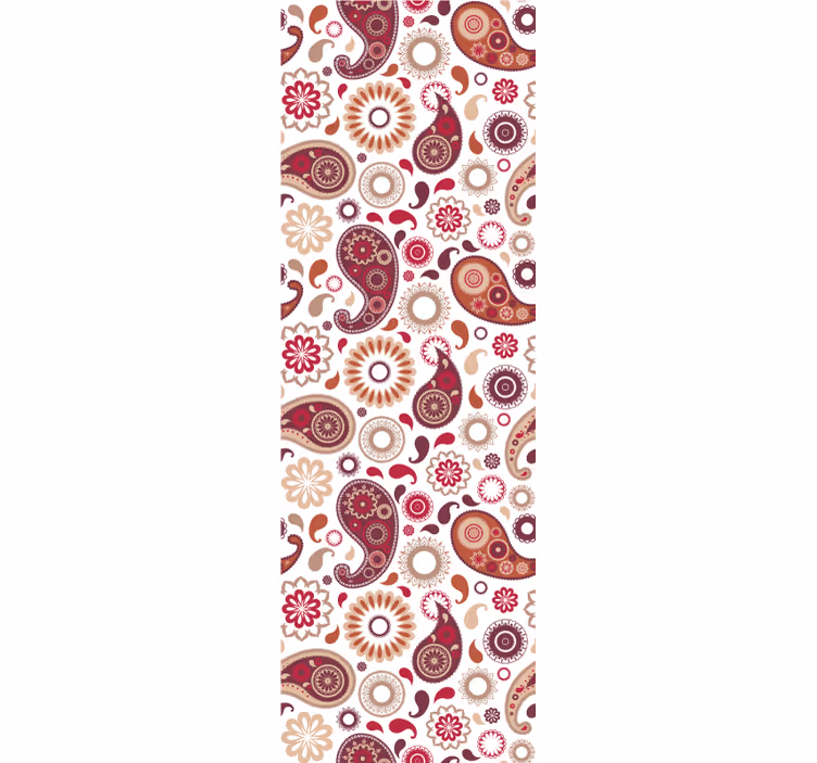 Rollo fenster küche mit weißem paisleymuster - TenStickers
