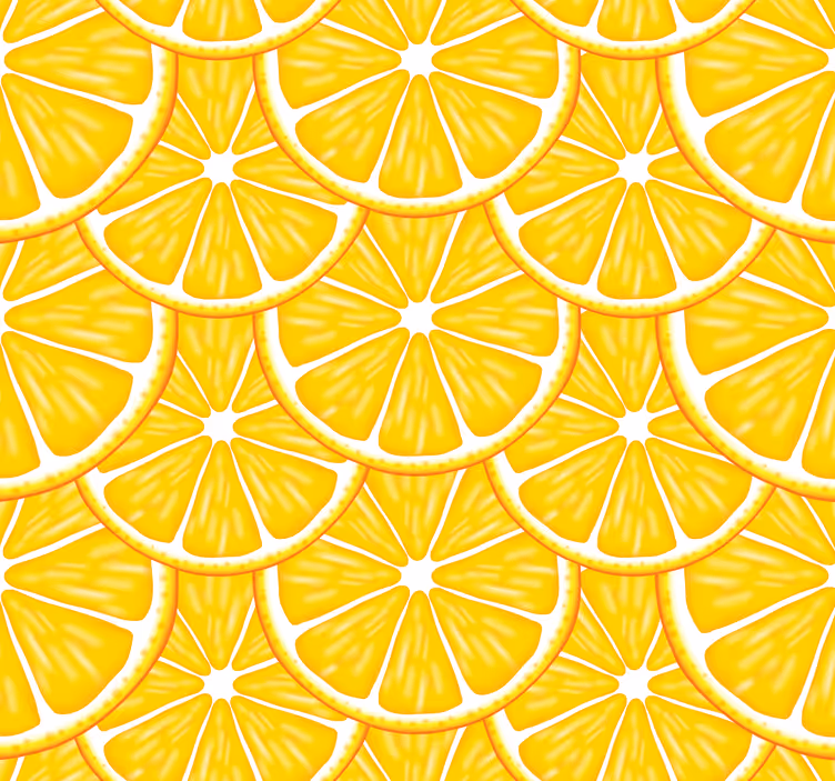 Rollo fenster küche mit orangefarbenem muster - TenStickers