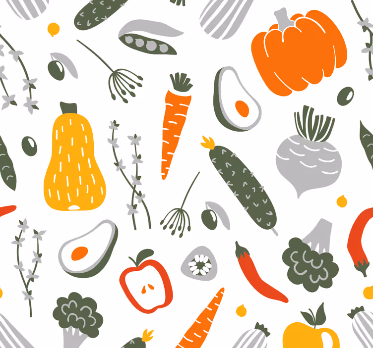 Rollo fenster küche obst und gemüse kollektion - TenStickers