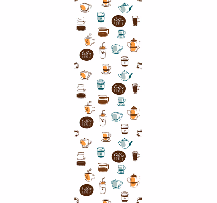 Rollo fenster küche im kaffeehaus design - TenStickers