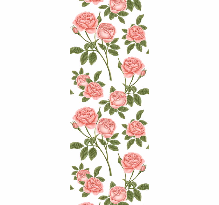 Rollo fenster küche rosenblütenmuster - TenStickers