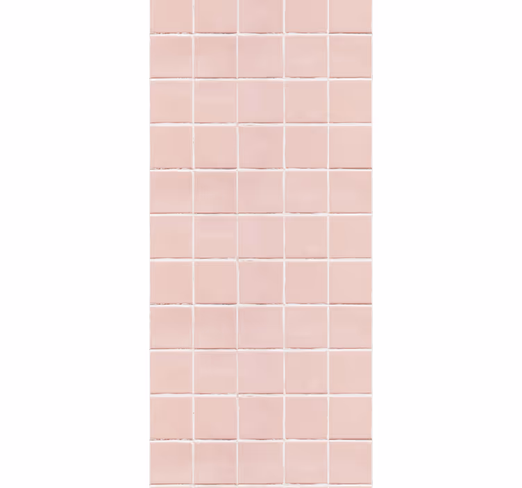 Rollo fenster küche in sanften rosa fliesen - TenStickers