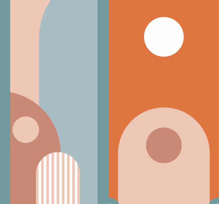 Rollo fenster esszimmer fröhliches design - TenStickers