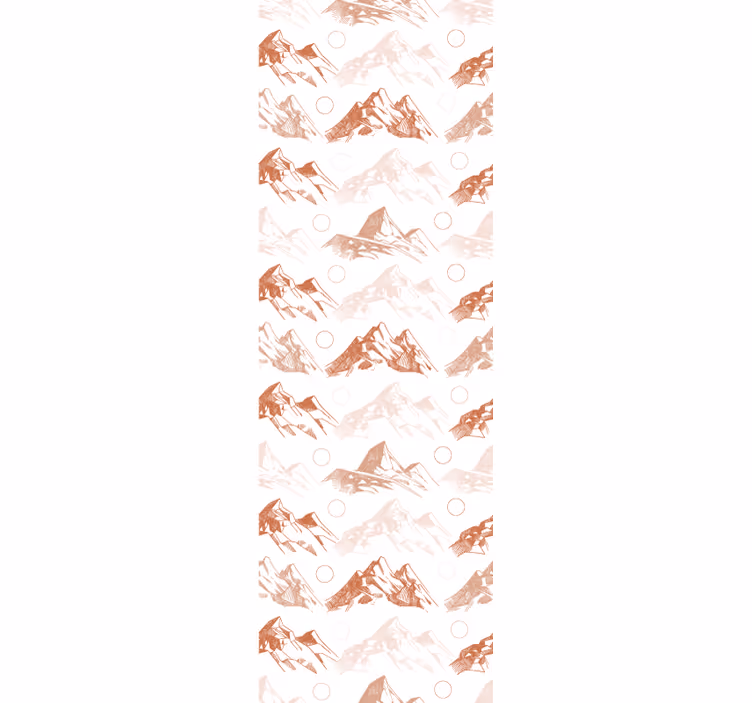 Rollo fenster esszimmer terracotta bergmuster - TenStickers