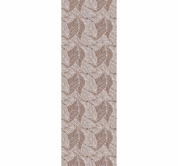 Rollo fenster esszimmer terracotta blätter - TenStickers