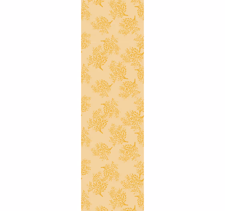 Rollo fenster esszimmer nordic orange bäume - TenStickers