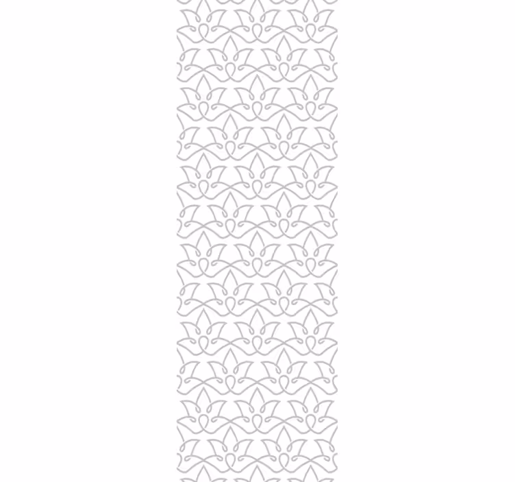 Rollo fenster esszimmer modernes florales graues muster - TenStickers