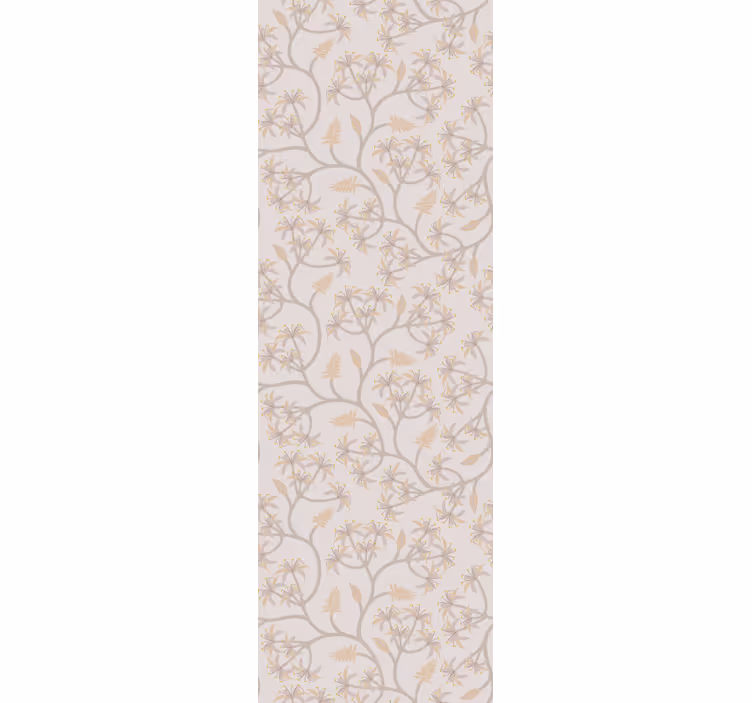 Rollo fenster esszimmer mit eleganten blumenzweigen - TenStickers