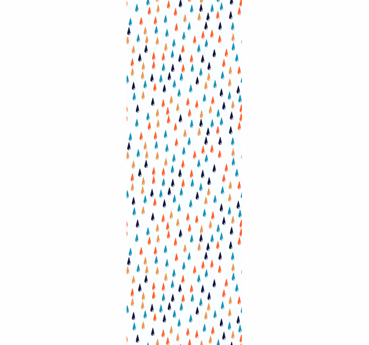 Rollo fenster kinderzimmer bunte regentropfen - TenStickers