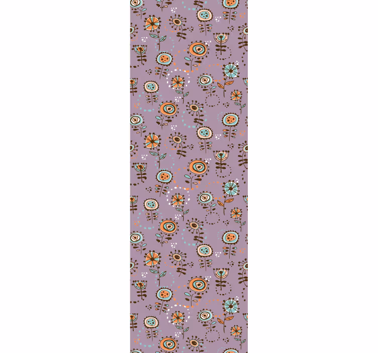 Rollo fenster kinderzimmer schwedisches rosa blumenmuster - TenStickers