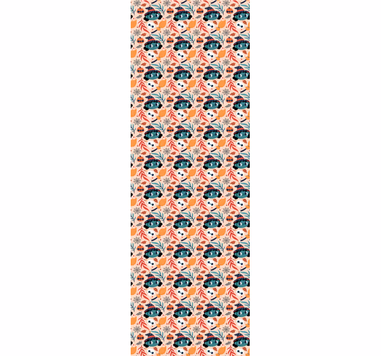 Rollo fenster kinderzimmer süßer halloween hexen hintergrund - TenStickers