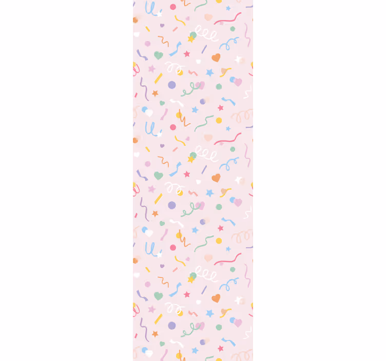 Rollo fenster kinderzimmer mit süßem pastellkonfetti - TenStickers
