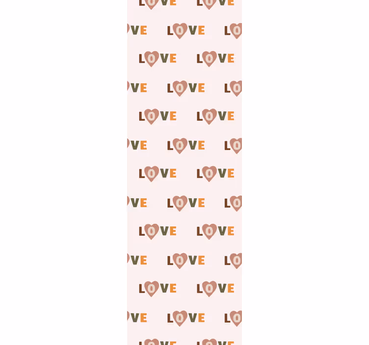 Rollo fenster kinderzimmer liebe wort pastellstil - TenStickers