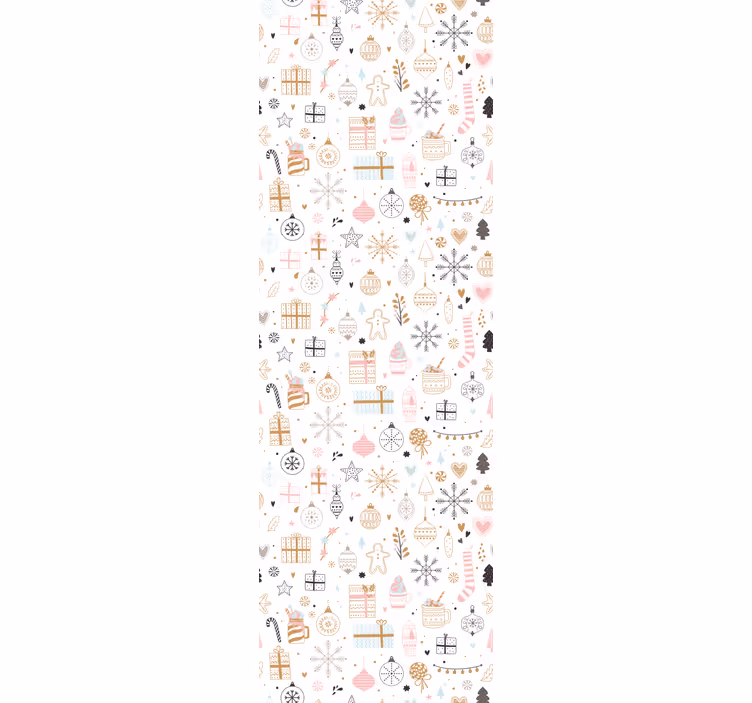 Rollo fenster kinderzimmer winter weihnachtsmuster - TenStickers