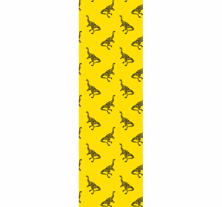 Rollo fenster kinderzimmer mit brachiosaurus motiven gelb - TenStickers