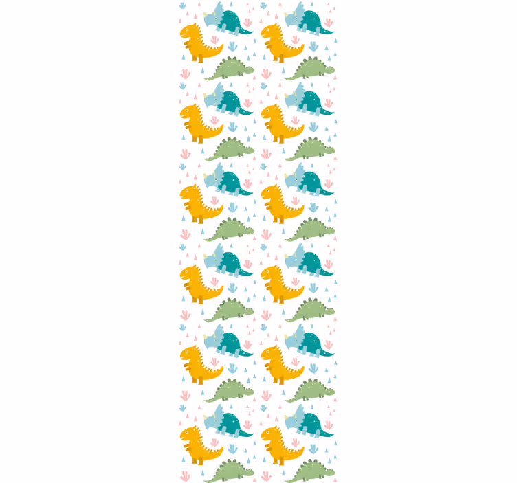 Rollo fenster kinderzimmer mit niedlichem dinosaurier-muster - TenStickers