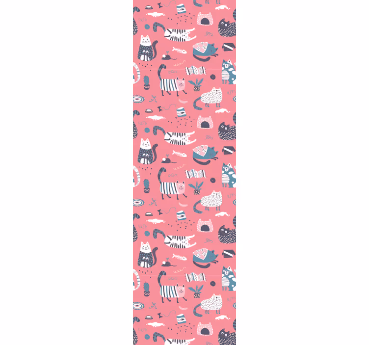 Rollo fenster kinderzimmer nordic kätzchen - TenStickers