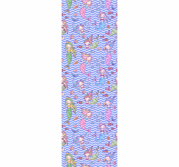 Rollo fenster kinderzimmer meerjungfrauen - TenStickers