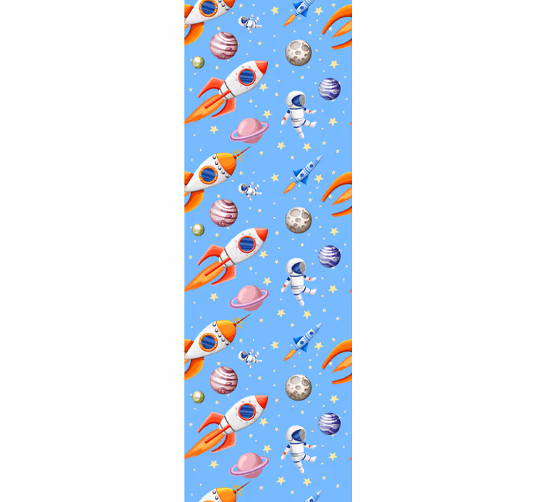 Rollo fenster kinderzimmer aquarell baby weltraum muster - TenStickers