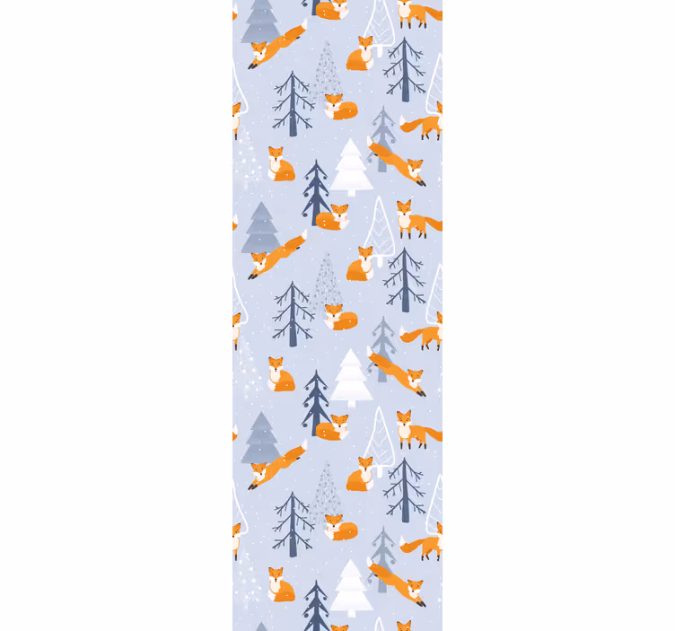Rollo fenster kinderzimmer mit süßem fuchs winterdesign - TenStickers