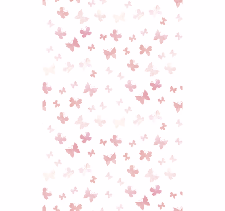 Rollo fenster kinderzimmer rosa schmetterlinge - TenStickers