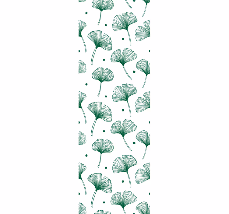 Rollo fenster home office große ginkgo grünes blatt - TenStickers