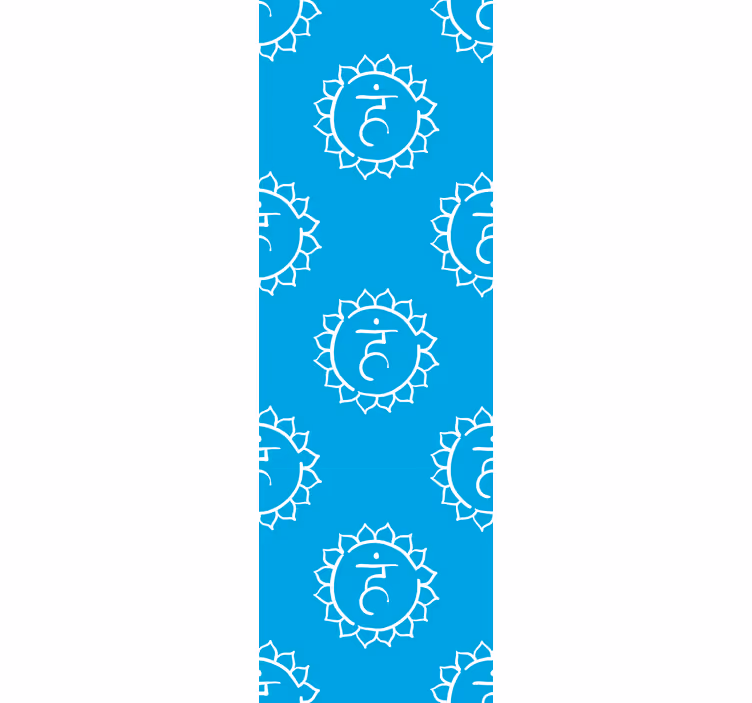 Rollo fenster home office symbol des halschakras - TenStickers