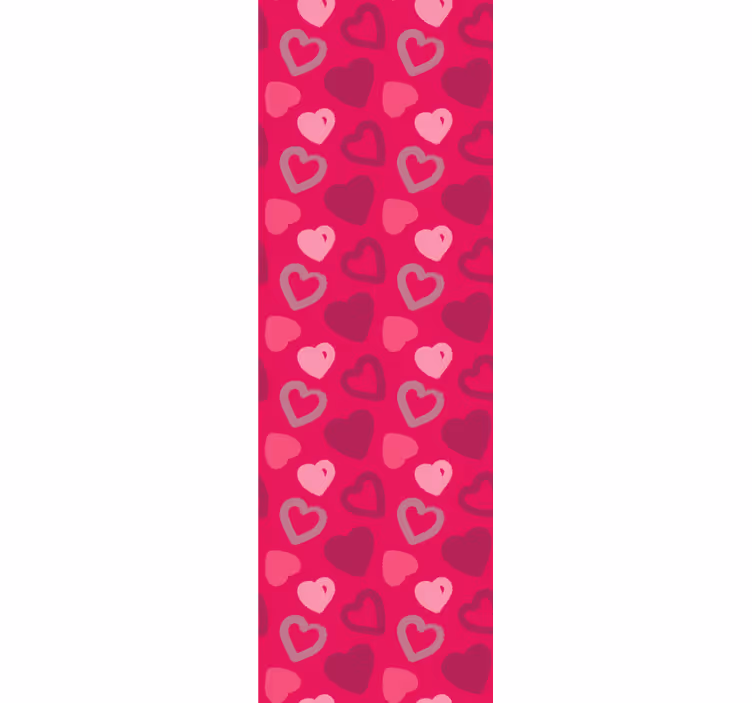 Rollo fenster jugendzimmer fuchsia herzen - TenStickers