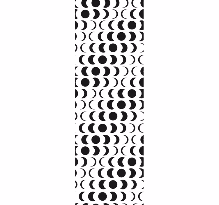 Rollo fenster jugendzimmer mit minimalistischem mondmuster - TenStickers
