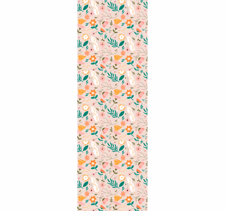 Rollo fenster jugendzimmer zartes pastellblumenmuster - TenStickers