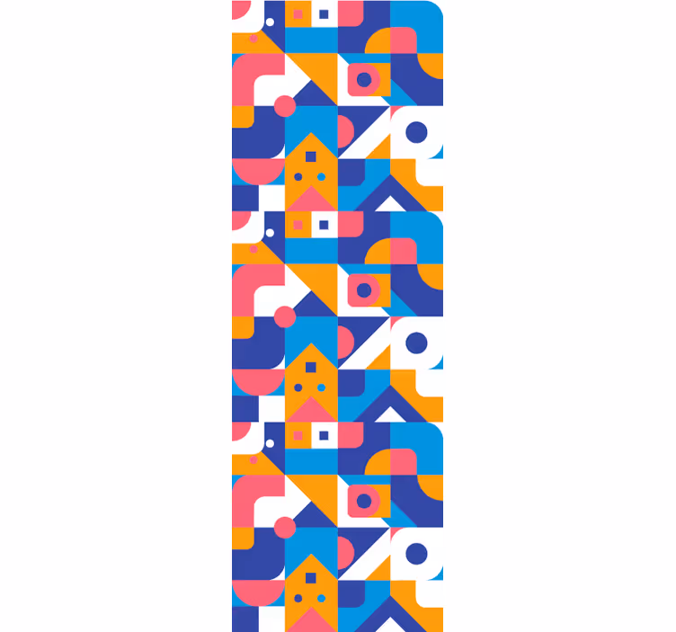 Rollo fenster jugendzimmer bunte geometrische mosaik - TenStickers