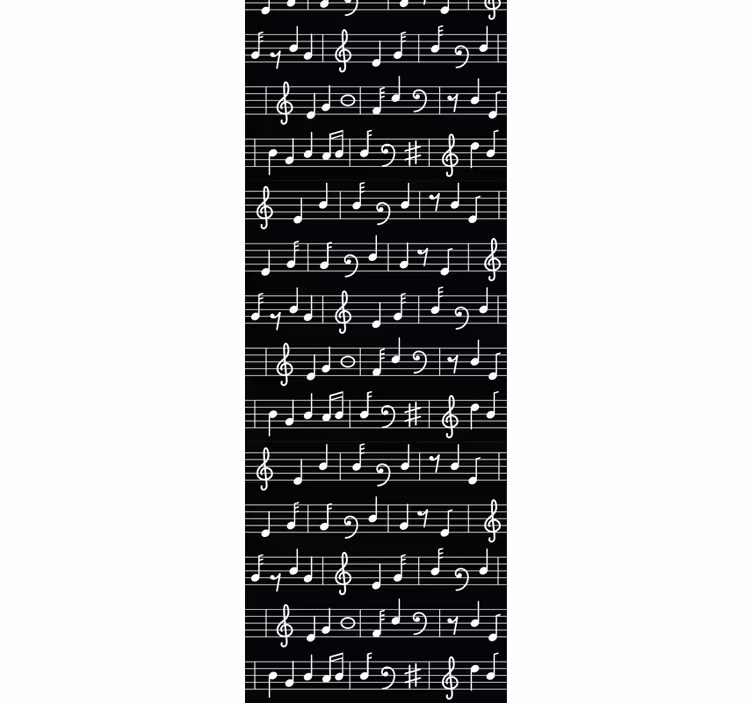 Rollo fenster jugendzimmer mit musikmotiv - TenStickers